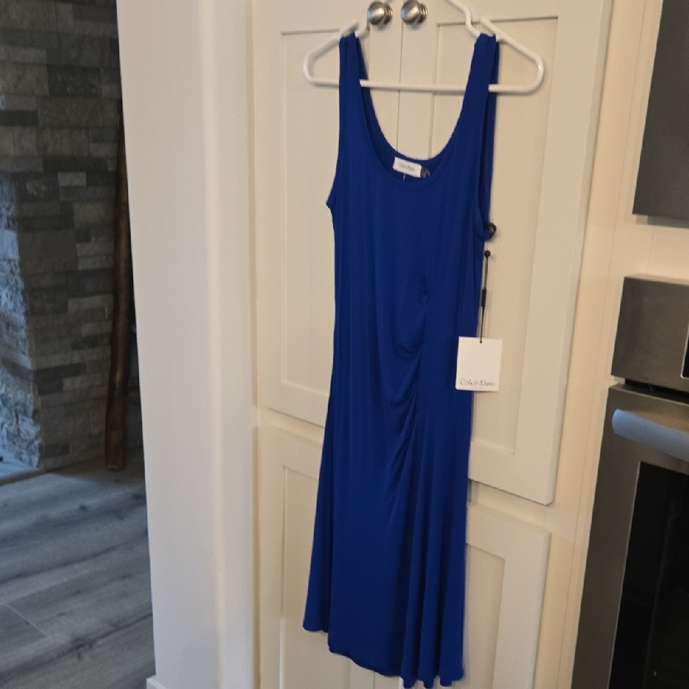 Calvin Klein Royal Blue Midi Dress